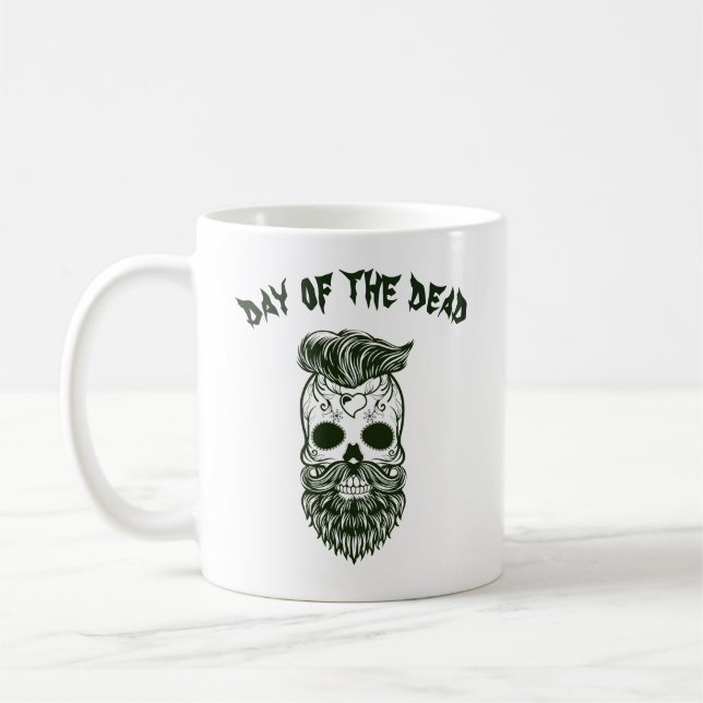 modern man day of the dead coffee cup (Left)