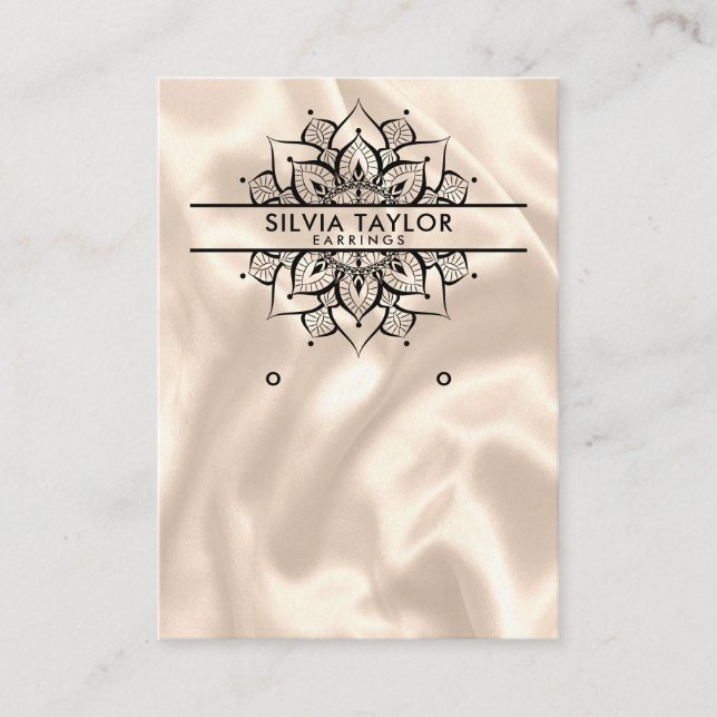 Modern Mandala Earring display card (Front)