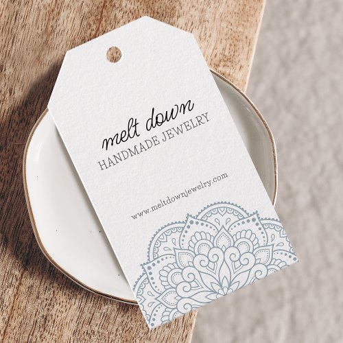 Modern Mandala Handmade Jewelry Small Business Gift Tags