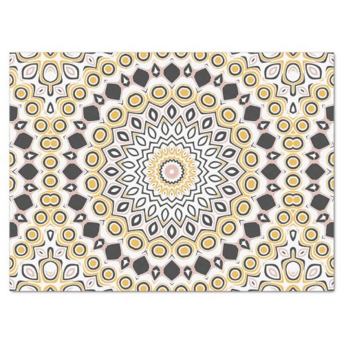 Modern Mandala Kaleidoscope Medallion Tissue Paper