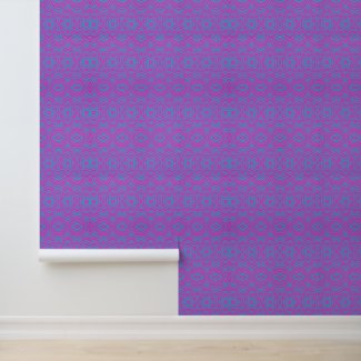  modern mandala pattern blue pink peel stick