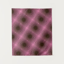 MODERN Mandala-  PINK BLACK ROSE Tapestry