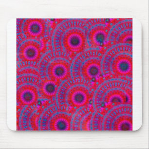 MODERN MANDALA ROSE COLOR PINK MOUSE PAD