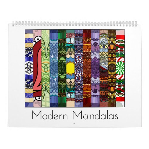 Modern Mandalas 12 Month Calendar
