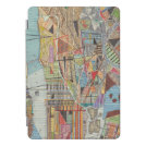 Modern Map of New York I iPad Pro Cover Modern Map of New York I iPad Pro Cover