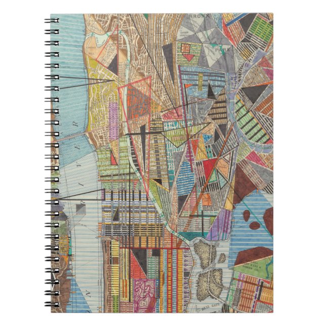Modern Map of New York I Notebook (Front)