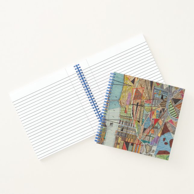 Modern Map of New York I Notebook (Inside)