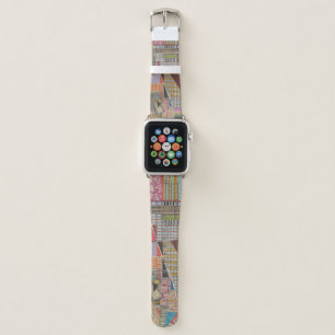 Modern Map of New York II Apple Watch Band