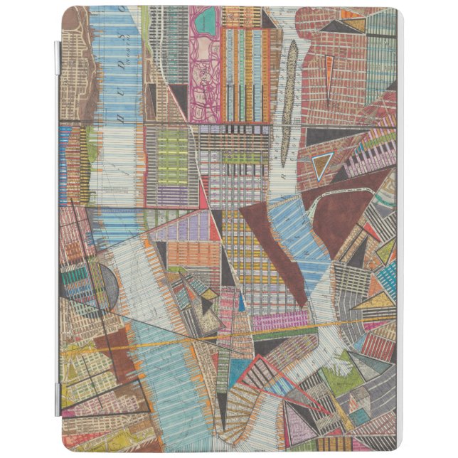 Modern Map of New York II iPad Air Cover (Front)