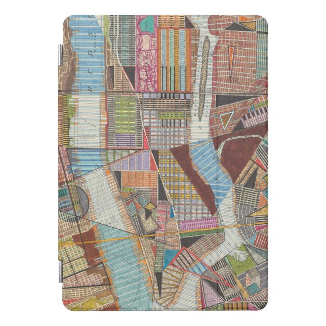 Modern Map of New York II iPad Pro Cover (Front)
