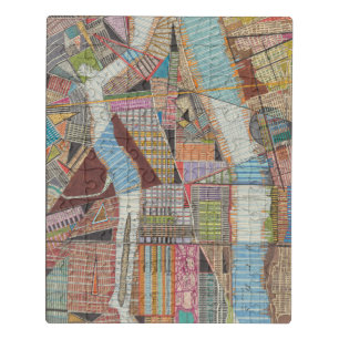 Modern Map of New York II Jigsaw Puzzle