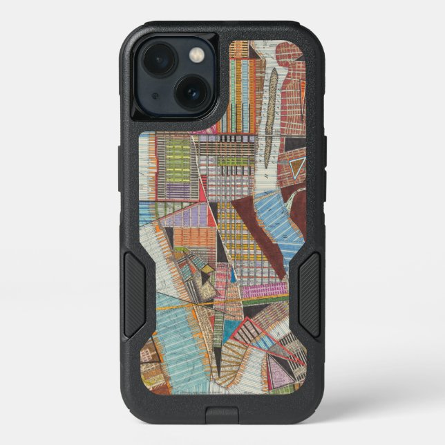 Modern Map of New York II Otterbox iPhone Case (Back)