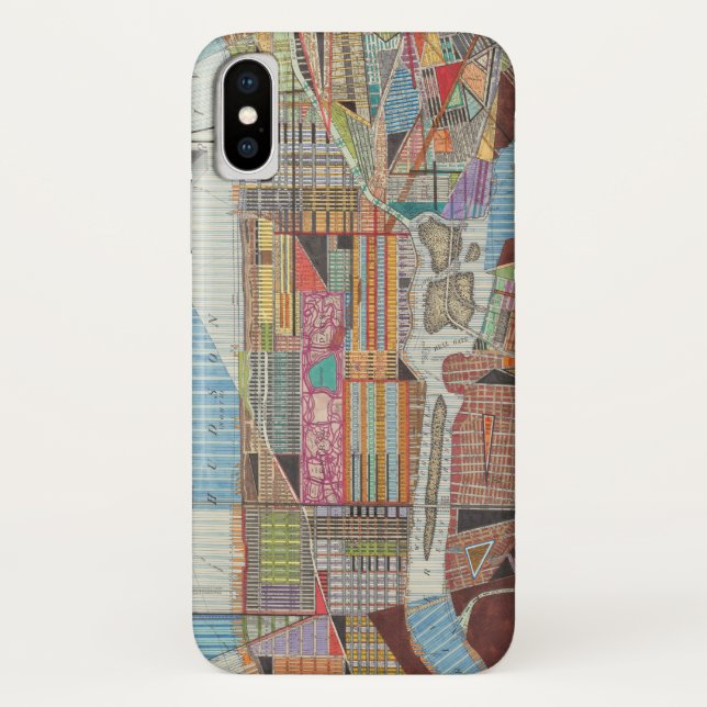 Modern Map of New York III Case-Mate iPhone Case (Back)