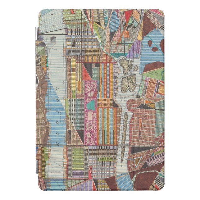 Modern Map of New York III iPad Pro Cover (Front)