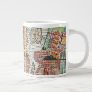 Modern Map of New York III Large Coffee Mug
