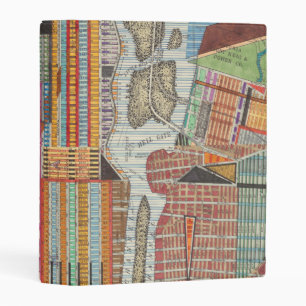 Modern Map of New York III Mini Binder