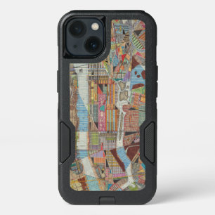 Modern Map of New York III iPhone 13 Case