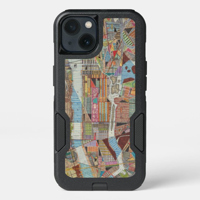 Modern Map of New York III Otterbox iPhone Case (Back)