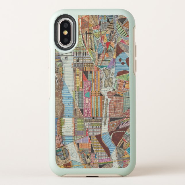Modern Map of New York III Otterbox iPhone Case (Back)