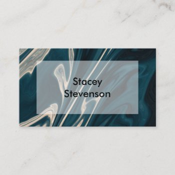 Modern Marble Aqua White Stylish Business Card by MG_BusinessCards at Zazzle