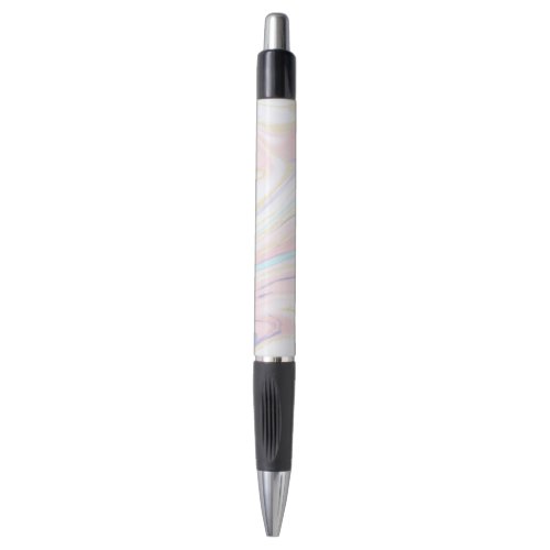 Modern Marble Blue Pink Gold Glitter  Pen