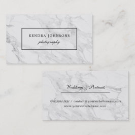 Modern marble business card