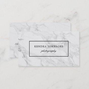 Modern Marble Business Card by byDania at Zazzle