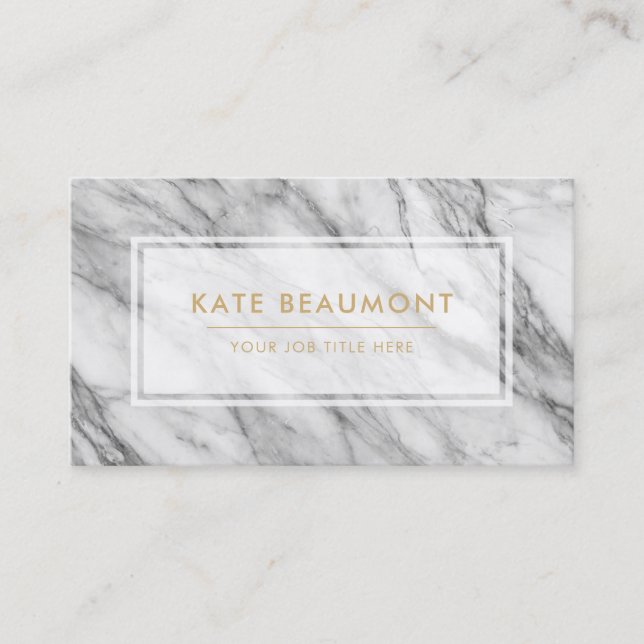 Modern Marble business card (Front)