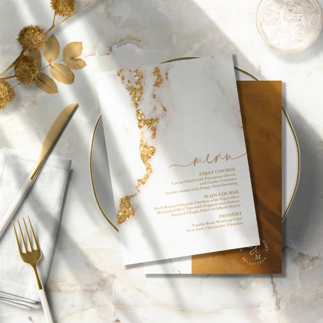 Modern Marble Glitter Wedding Gold ID816 (Creator Uploaded)