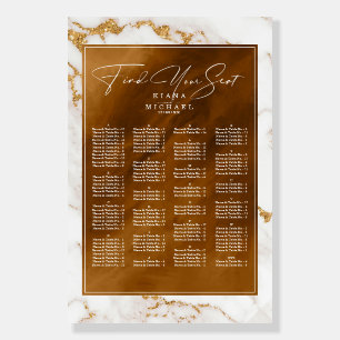 Modern Marble Glitter Wedding Gold V2 ID816 Foam Board