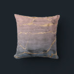 Modern Marble Gold Foil Gemstone Throw Pillow<br><div class="desc">Modern Marble Gold Foil Gemstone

For additional zazzle stationery or merchandising items to match this item,  please contact us through the designer contact on the our zazzle homepage.</div>