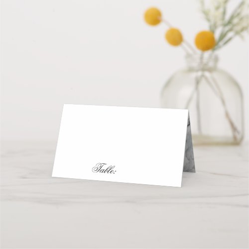 Modern Marble Inside Blank Table Guest Place Card