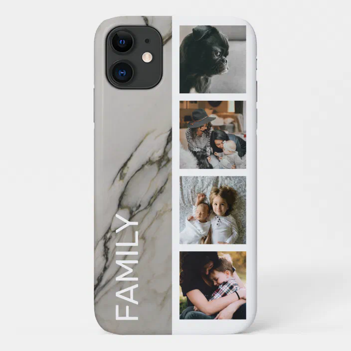 Modern Marble Instagram Family Photo Booth Strip Case Mate Iphone Case Zazzle Com