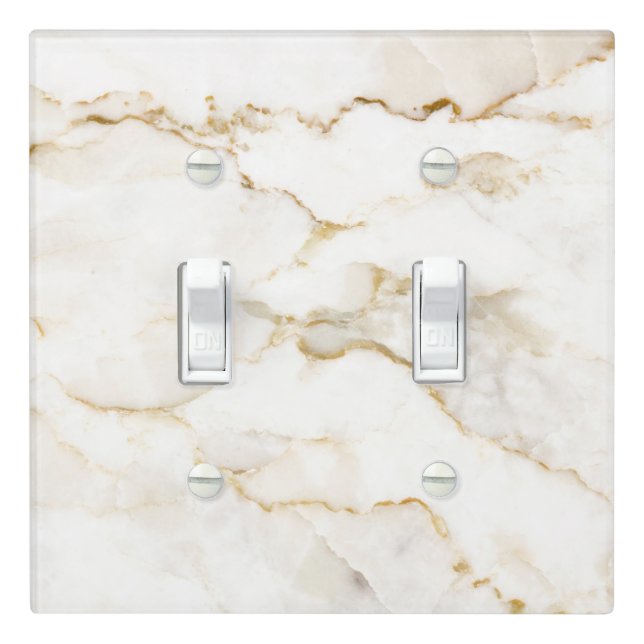 Modern Marble light switch covers (In Situ)