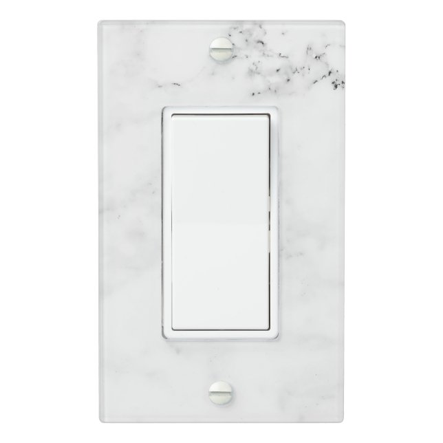 Modern Marble light switch covers (In Situ)