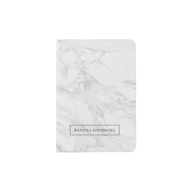 Modern marble passport holder (Front)