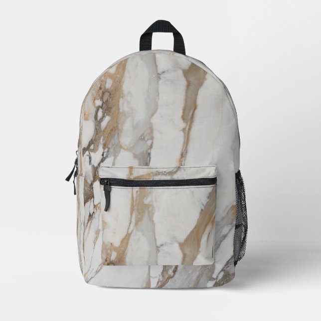Modern Marble Pattern Backpack (Front)