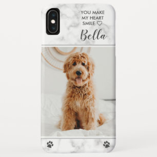 Modern Marble Pet Photo iPhone XS Max Case