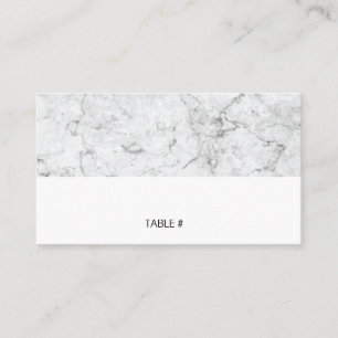 Modern marble place cards - flat