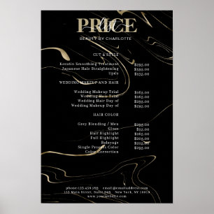 Modern Marble Price List Poster