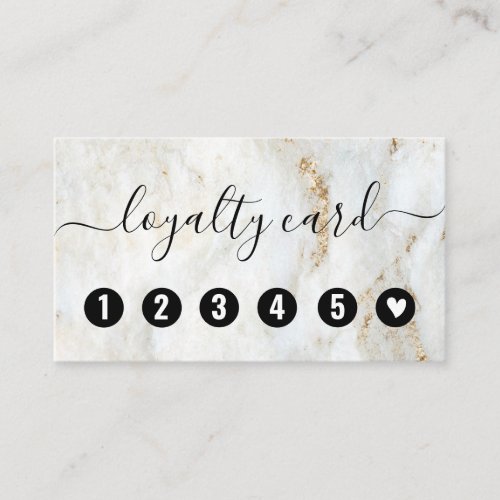 Modern Marble Professional Loyalty Cards