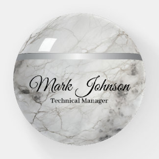 Modern Marble Silver Paper Weight 1005PWS