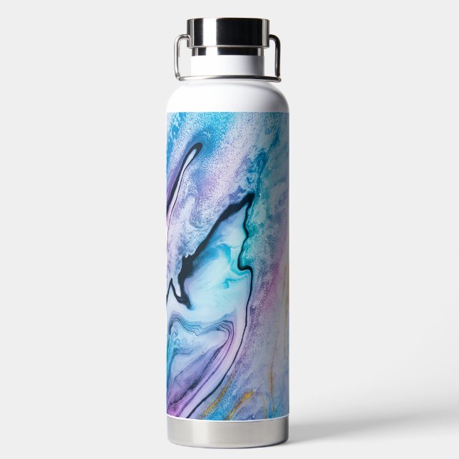 Modern Marble Water Bottle (Back)