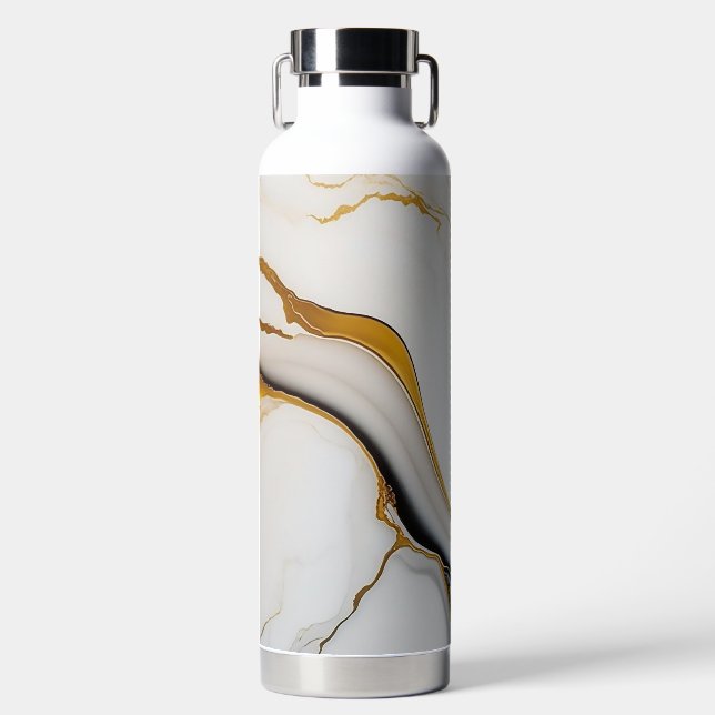 Modern Marble Water Bottle (Front)