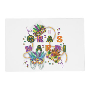 Modern Mardi Gras Placemat
