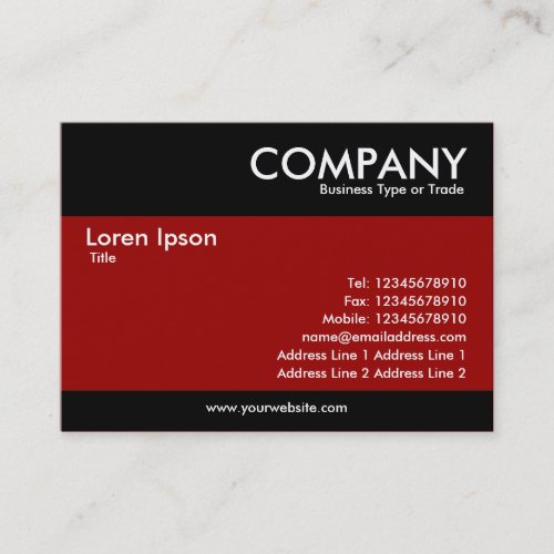Modern - Maroon Business Cards