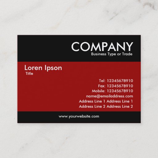 Customizable Modern - Maroon Business Cards