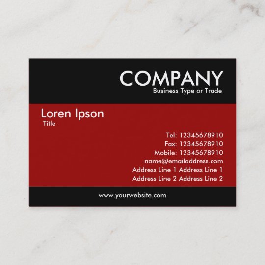 Modern - Maroon Business Card | Zazzle.com