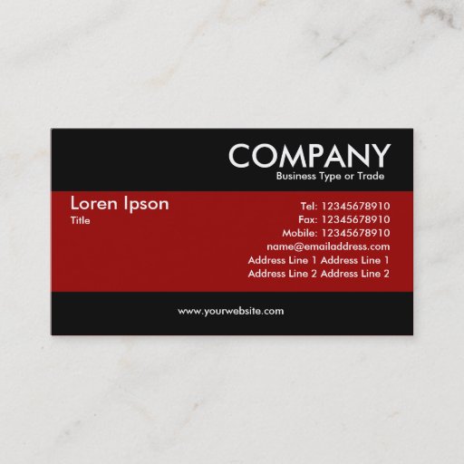 Customizable Modern - Maroon Business Card Templates