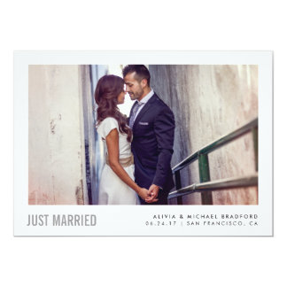 Modern Married | Wedding Announcement